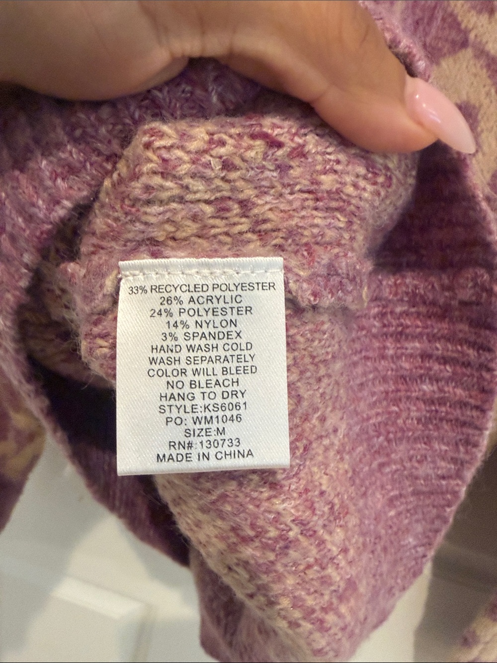 Umgee heart style sweater - Picture 5 of 5